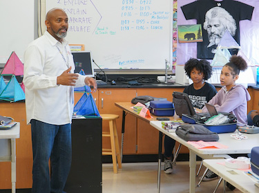 Darwyn Allen in classroom